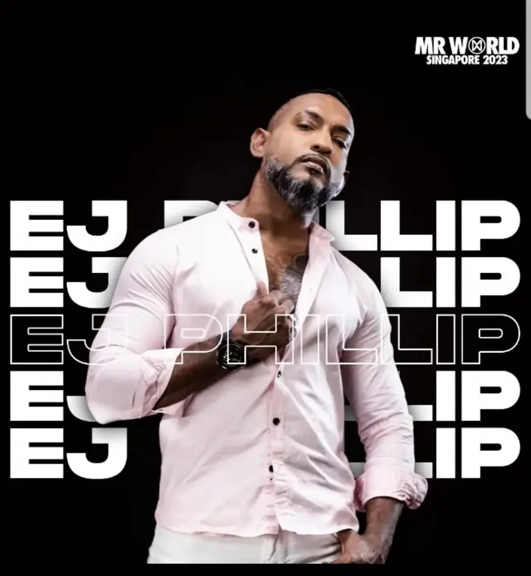 EJ Philip Joshua in his Mr World Singapore 2023 portrait