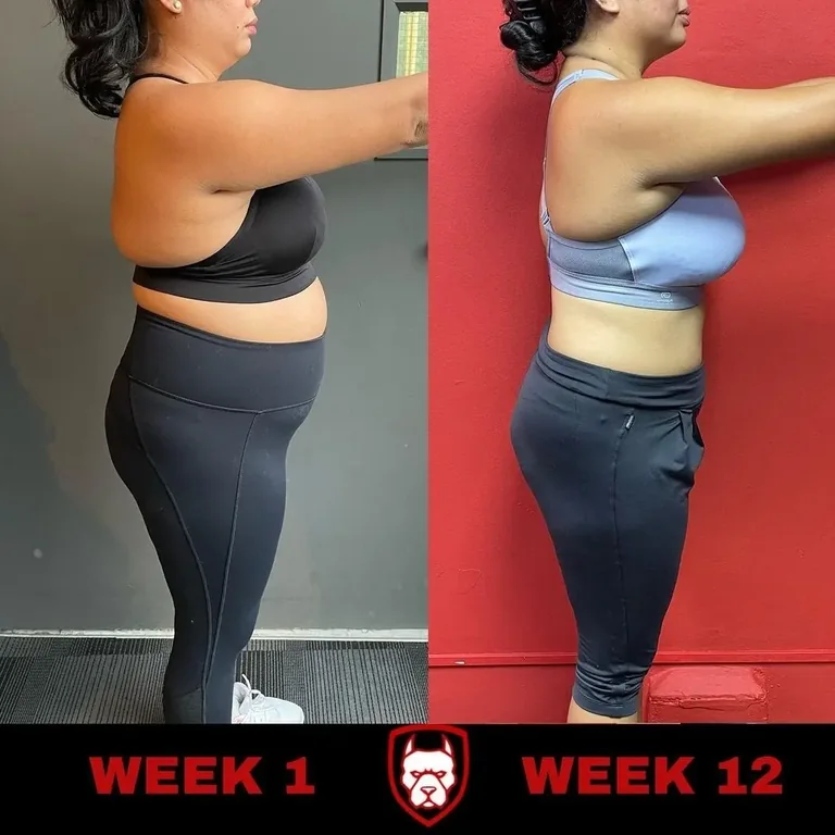 Alpha Beast client, week one compared with week twelve